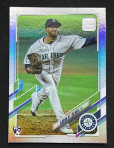 2021 Topps Baseball - Update Series - Rainbow Foil - Aaron Fletcher RC - Mariners - US326