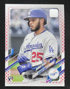 2021 Topps Baseball - Update Series - Independence Day #/76 - Keibert Ruiz RC - Dodgers - US309