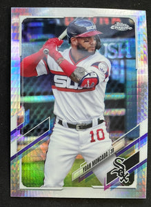 2021 Topps Chrome Baseball - Prizm Refractor - Yoan Moncada - White Sox - 186