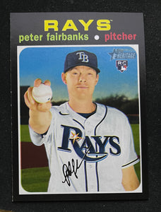 2022 Topps Heritage High Number - Peter Fairbanks RC - Rays - 640