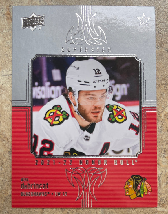 2021-22 Upper Deck Hockey - Series 1 - Honor Roll - Alex Debrincat - Blackhawks - HR-4