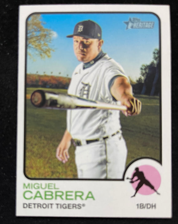 2022 Topps Heritage Baseball - Miguel Cabrera - Tigers - 340