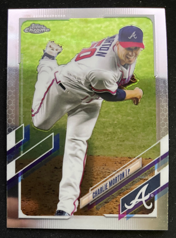 2021 Topps Chrome Baseball - Charlie Morton - Braves - 174