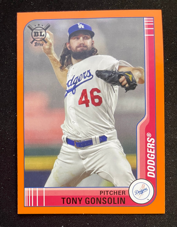 2021 Topps Big League - Orange - Tony Gonsolin - Dodgers - 154