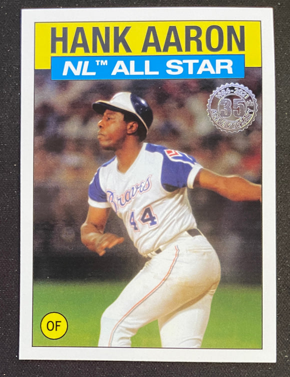 2021 Topps Baseball - Update Series - 35th Anniversary - All Star - Hank Aaron - Braves - 86AS-33