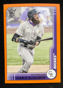 2021 Topps Big League - Orange - Charlie Blackmon - Rockies - 232