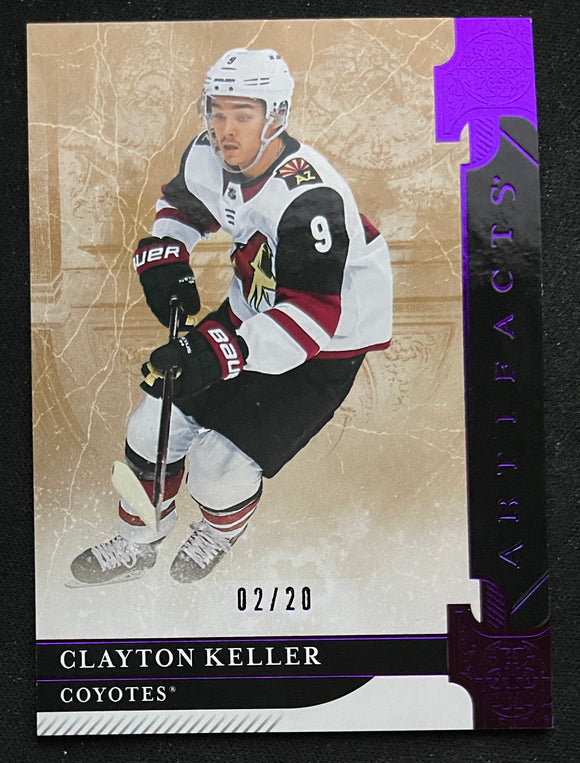 2019-20 Upper Deck Artifacts - Purple #/20 - Clayton Keller - Coyotes - 117