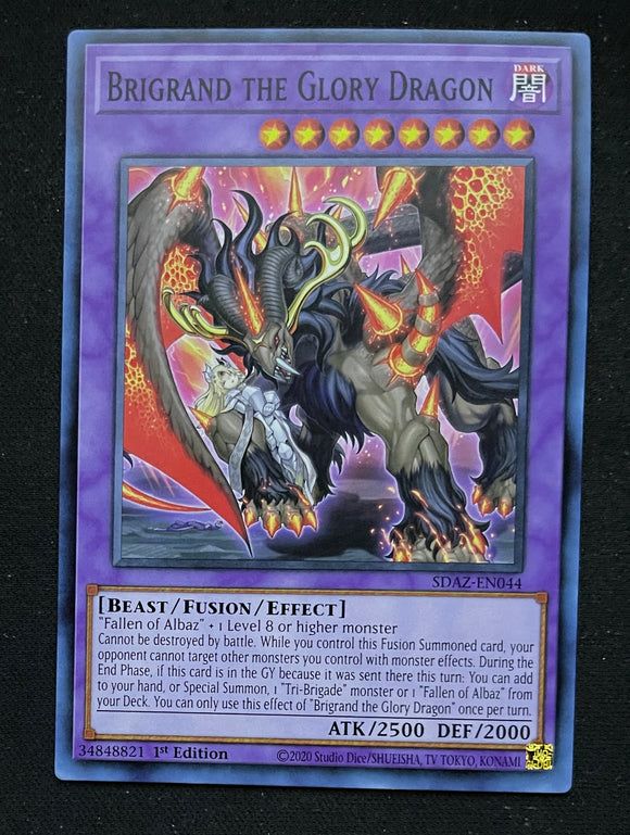 Yugioh - Albaz Strike - Brigrand the Glory Dragon - SDAZ-EN044 - 1st Edition - Common - unplayed