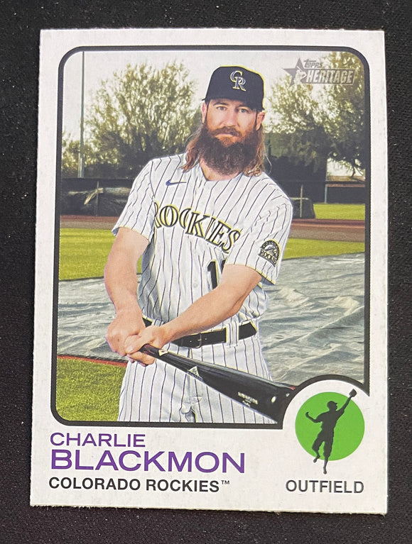 2022 Topps Heritage Baseball - Base - Charlie Blackmon - Rockies - 26