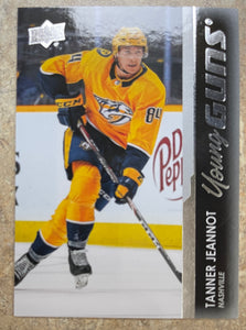 2021-22 Upper Deck Hockey - Series 1 - Young Guns RC - Tanner Jeannot - Predators - 222