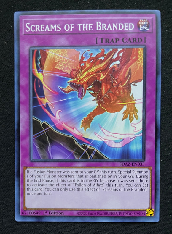 Yugioh - Albaz Strike - Screams of the Branded - SDAZ-EN033 - 1st Edition - Common - unplayed