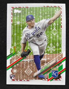 2021 Topps Holiday Baseball - Kris Bubic RC - Royals - HW122