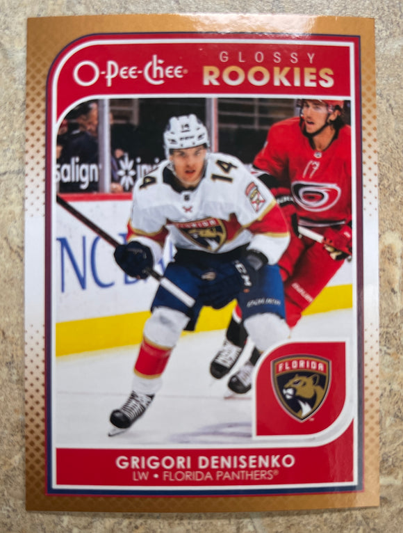 2021-22 Upper Deck Hockey - Series 1 - O-Pee-Chee Glossy Rookie - Bronze - Grigori Denisenko - Panthers - R-7