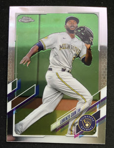 2021 Topps Chrome Baseball - Lorenzo Cain - Brewers - 86