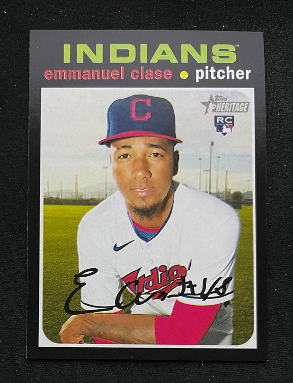 2020 Topps Heritage High Number - Emmanuel Clase RC - Indians - 602