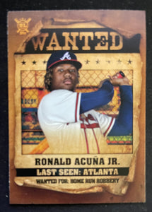 2021 Topps Big League - Wanted - Ronald Acuna Jr. - Braves - WT-3