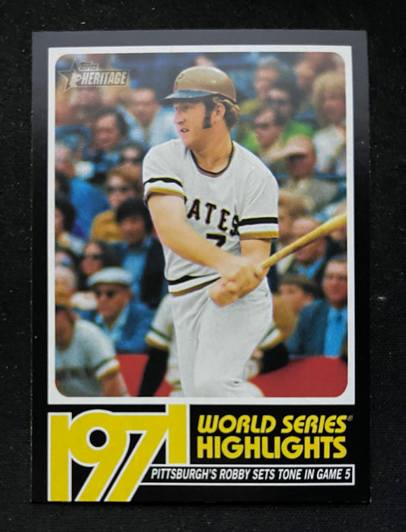 2022 Topps Heritage High Number - 1971 World Series Highlights - Bob Robertson - Pirates - WSH-10