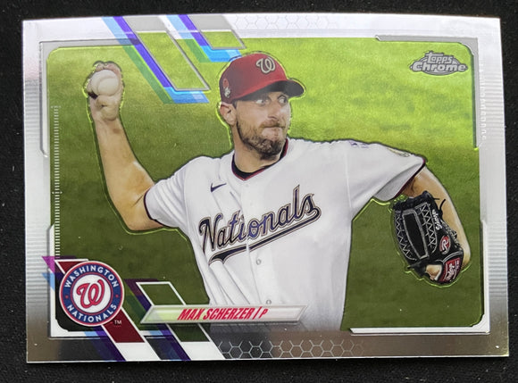 2021 Topps Chrome Baseball - Max Scherzer - Nationals - 33