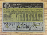 1961 Topps Baseball - Sandy Koufax - Dodgers - 344