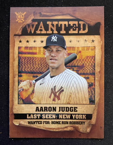 2021 Topps Big League - Wanted - Aaron Judge - Yankees - WT-7