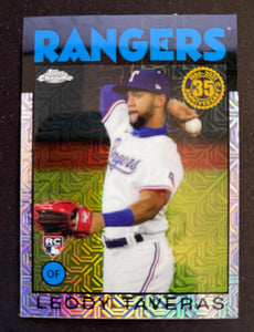 2021 Topps Baseball - Series One - Silver Pack 1986 Topps Chrome - Leody Taveras RC - Rangers - 86BC-18