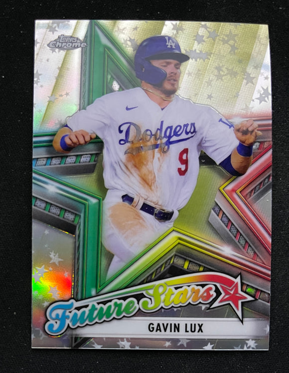 2021 Topps Chrome Baseball - Future Stars - Refractor - Gavin Lux - Dopdgers - FS-14