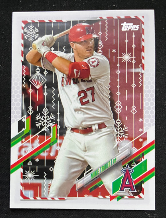 2021 Topps Holiday Baseball - Mike Trout - Angels - HW27