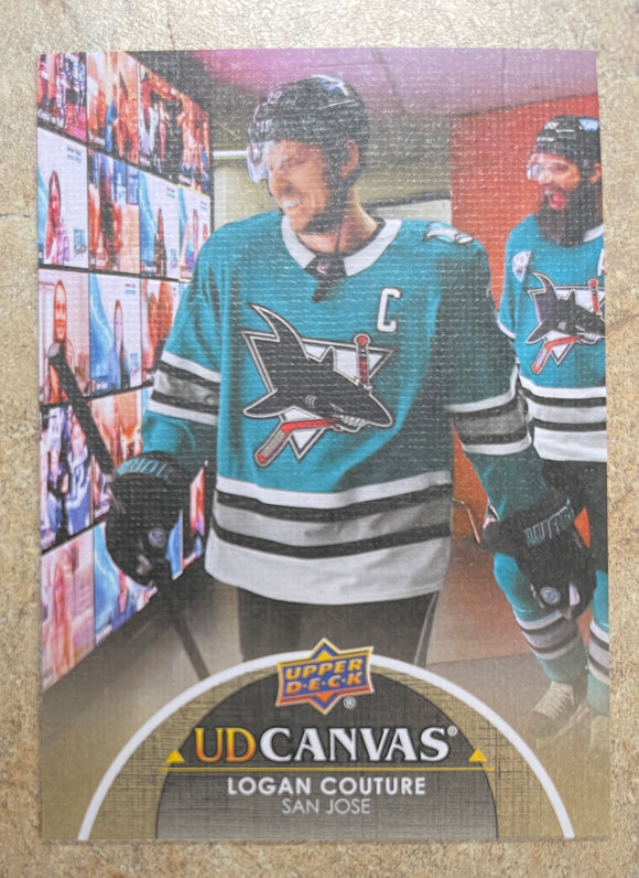 2021-22 Upper Deck Hockey - Series 1 - Canvas - Logan Couture - Sharks - C66