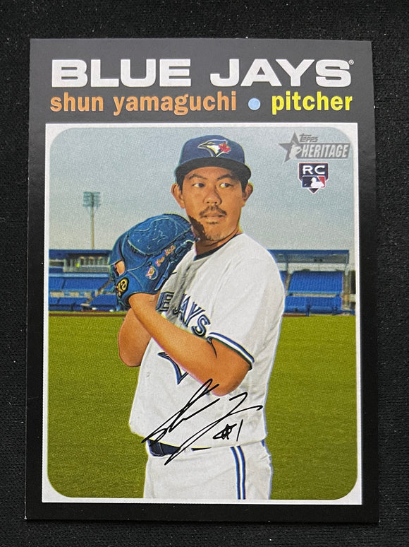 2022 Topps Heritage High Number - Shun Yamaguchi RC - Blue Jays - 549