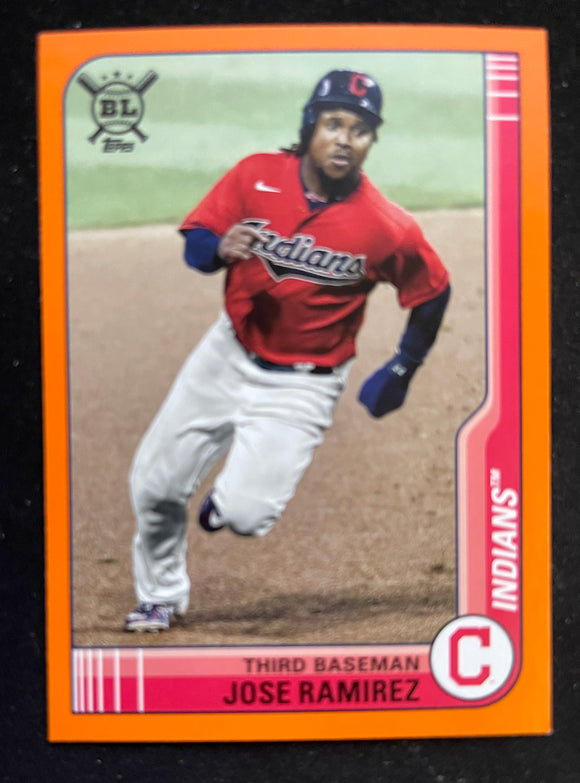 2021 Topps Big League - Orange - Jose Ramirez - Indians - 235