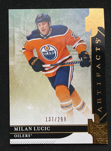 2019-20 Upper Deck Artifacts - Copper #/299 - Milan Lucic - Oilers - 95