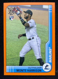 2021 Topps Big League - Orange - Monte Harrison RC - Marlins - 74