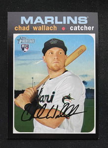 2020 Topps Heritage High Number - Chad Wallach RC - Marlins - 507