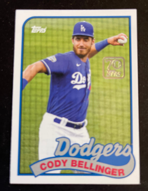 2021 Topps Baseball - Series One - 70 Years of Topps Baseball = Cody Bellinger - Dodgers - 70YT-39