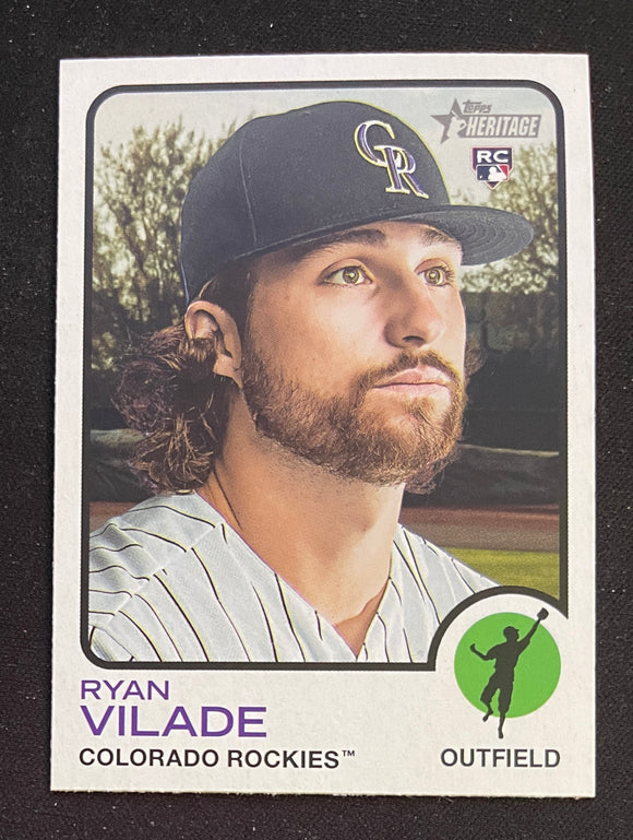 2022 Topps Heritage Baseball - Base - Ryan Vilade RC - Rockies - 112