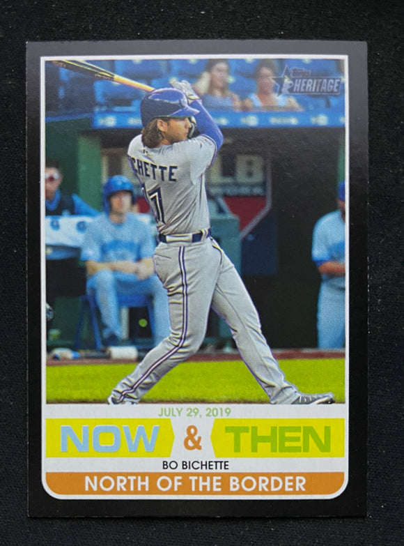 2022 Topps Heritage High Number - Now & Then - Bo Bichette RC - Blue Jays - NT-15