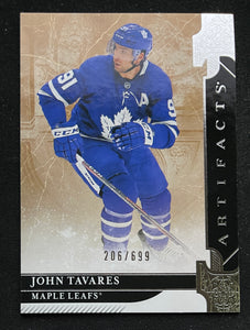 2019-20 Upper Deck Artifacts - Stars - #/699 - John Tavares - Maple Leafs - 105