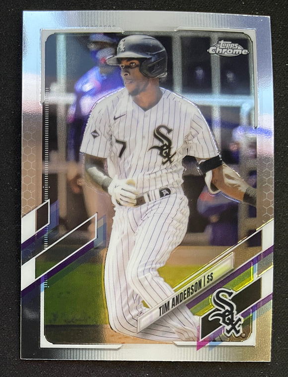 2021 Topps Chrome Baseball - Tim Anderson - White Sox - 36