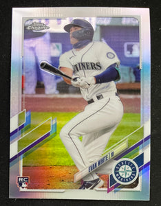 2021 Topps Chrome Baseball - Refractor - Evan Whitw RC - Mariners - 61