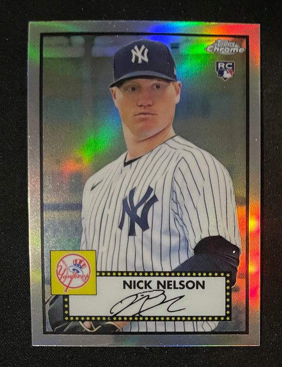 2021 Topps Chrome Baseball Platinum Anniversary Edition - Refractor - Nick Nelson RC - Yankees - 107