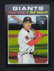 2020 Topps Heritage High Number - Kean Wong RC - Giants - 541