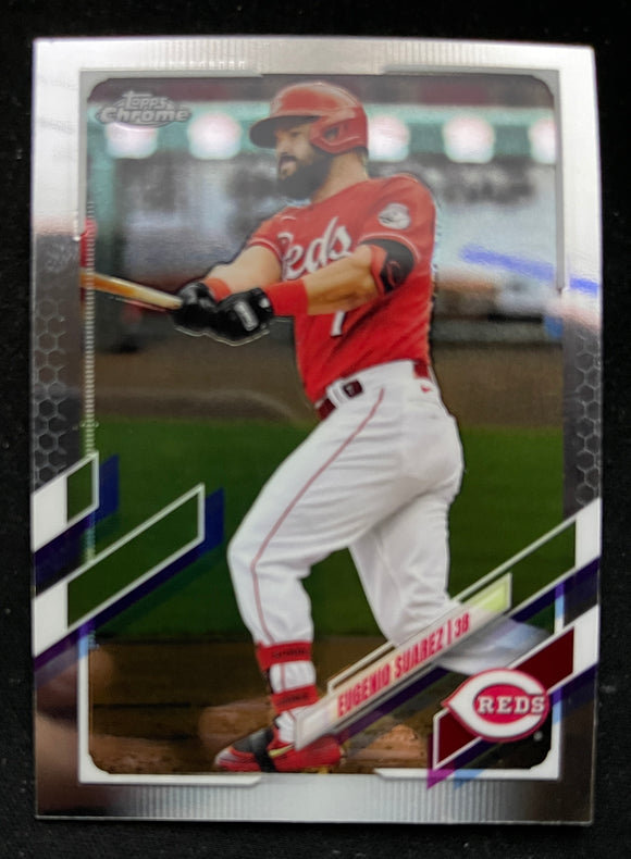 2021 Topps Chrome Baseball - Eugenio Suarez - Reds - 145