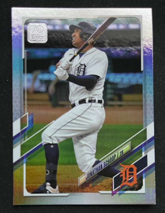 2021 Topps Baseball - Series Two - Rainbow Foil - Jonathan Schoop - Tigers - 595