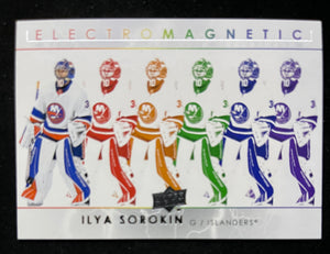 2021-22 Upper Deck Hockey - Series 1 - Electromagnetic - Ilya Sorokin - Islanders - EM-8