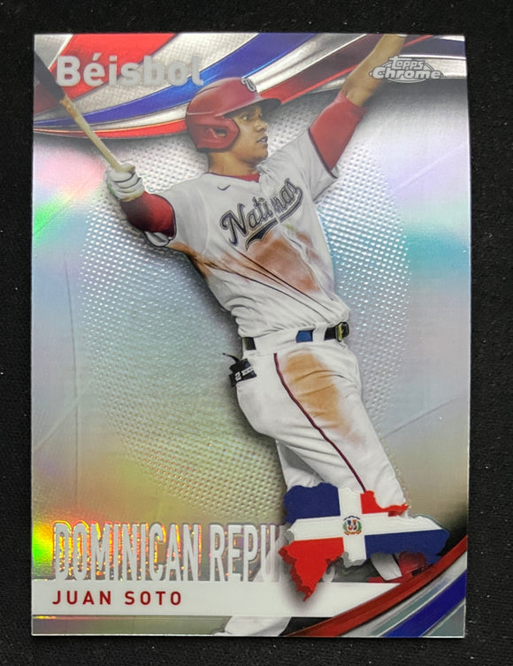 2021 Topps Chrome Baseball - Refractor - Beisbol - Domincan Republic - Juan Soto - Nationals - B-7