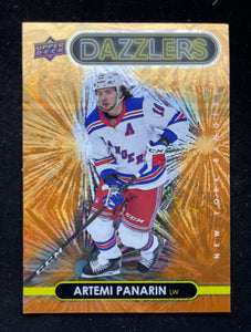 2021-22 Upper Deck Hockey - Series 1 - Dazzlers - Orange - Artemi Panarin - RAngers - DZ-31