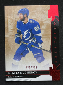 2019-20 Upper Deck Artifacts - Ruby #/399 - Nikita Kucherov - Lightning - 104