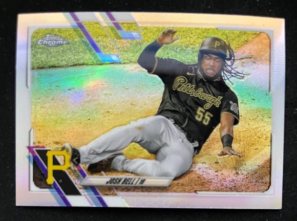 2021 Topps Chrome Baseball - Refractor - Josh Bell - Pirates - 68