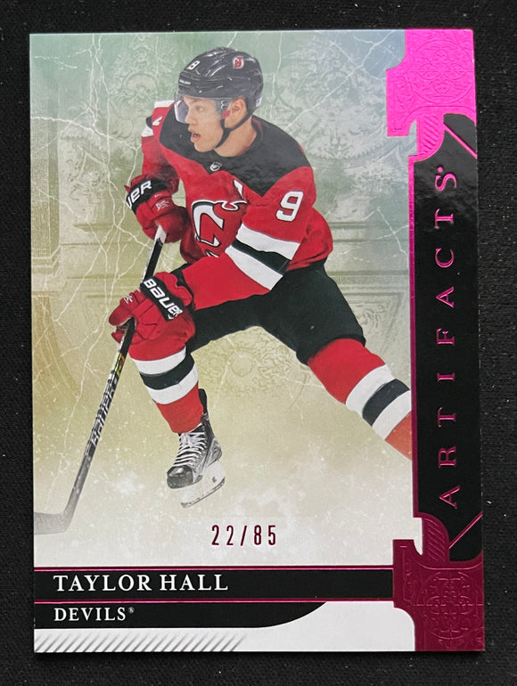 2019-20 Upper Deck Artifacts - Pink #/85 - Taylor Hall - Devils - 82