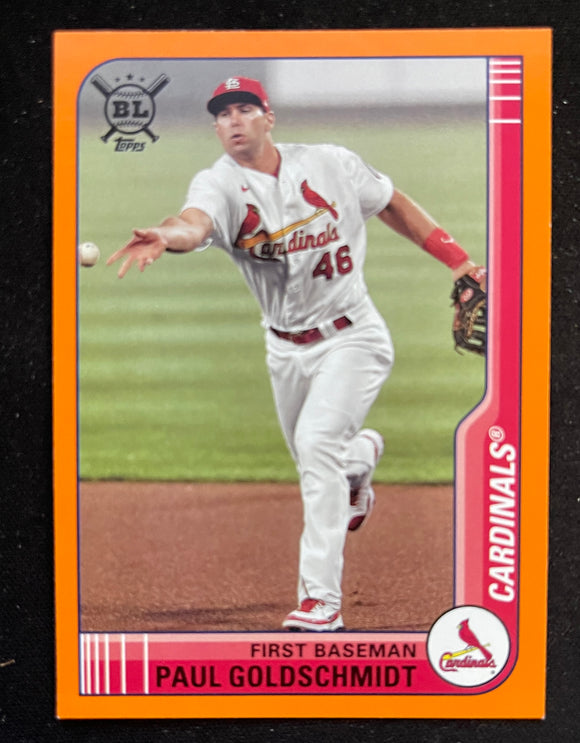 2021 Topps Big League - Orange - Paul Goldschmidte - Cardinals - 128